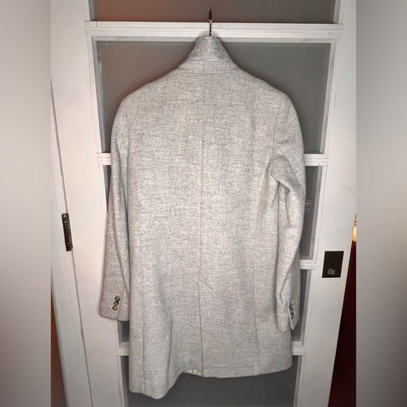 Massimo Dutti Grey Wool Coat size 6 - Picture 5 of 5